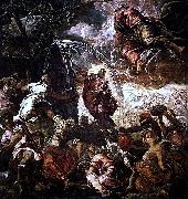 Jacopo Tintoretto Moses schlagt Wasser aus dem Felsen oil painting artist